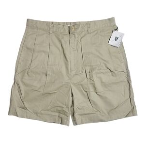 Nautica Golf Mens Double Pleated Front Khaki Golf Shorts Size 36 NWT